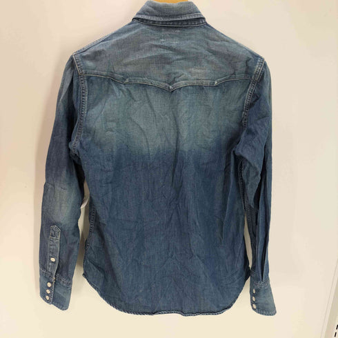 ラングラー Wrangler W1927 BLUE BELL 復刻タグ ウエスタン デニム シャツ メンズ JPN:S