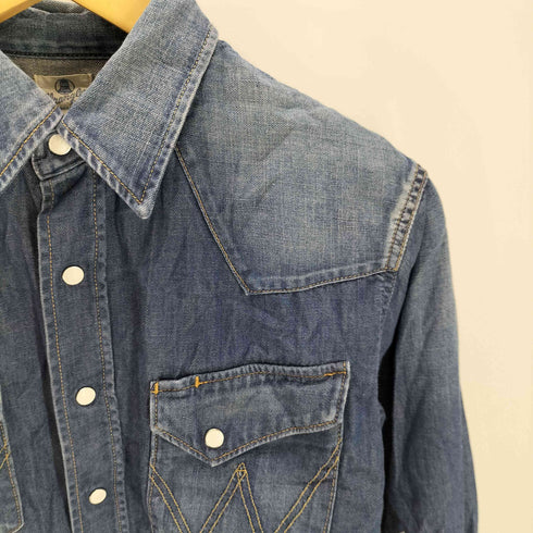 ラングラー Wrangler W1927 BLUE BELL 復刻タグ ウエスタン デニム シャツ メンズ JPN:S