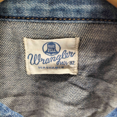 ラングラー Wrangler W1927 BLUE BELL 復刻タグ ウエスタン デニム シャツ メンズ JPN:S