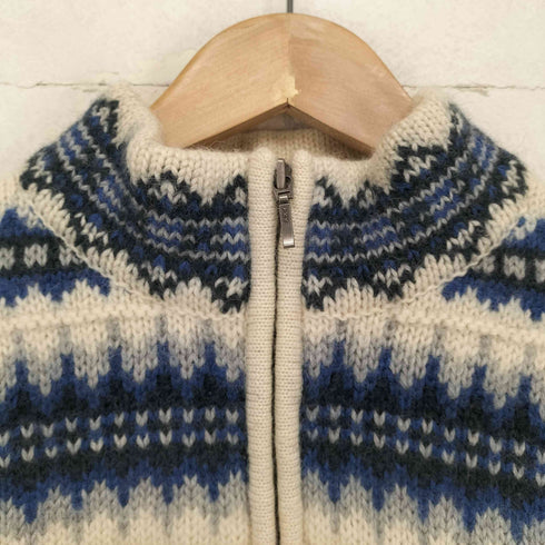 ランズエンド LANDS END ノルディック柄 ハーフジップニット メンズ import:M