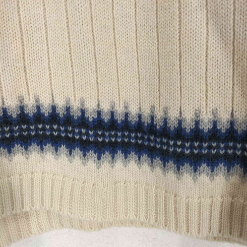 ランズエンド LANDS END ノルディック柄 ハーフジップニット メンズ import:M