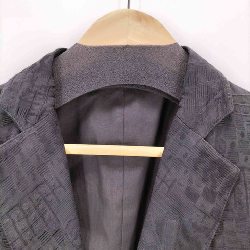 エンポリオアルマーニ EMPORIO ARMANI イタリア製 織柄 テーラードジャケット メンズ 46