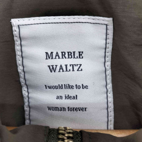 マーブルワルツ MARBLE WALTZ ジップアップフーデッドブルゾン レディース