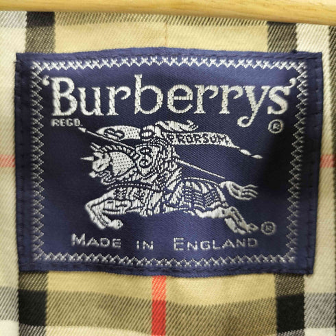 バーバリーズ BURBERRYS 英国製 裏地ノバチェック 比翼ステンカラーコート メンズ
