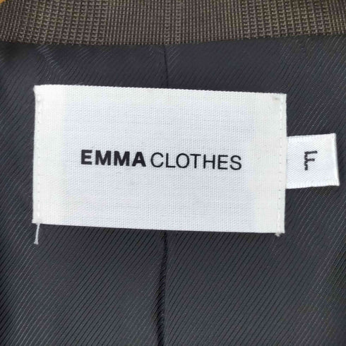 エマクローズ EMMA CLOTHES チェックオーバーサイズトレンチコート メンズ FREE
