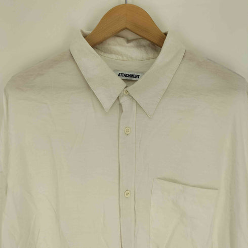 アタッチメント ATTACHMENT 24SS RY/NY LAWN OVERSIZED L/S SHIRT RY/NYローン オーバーサイズドL/Sシャツ メンズ JPN:3