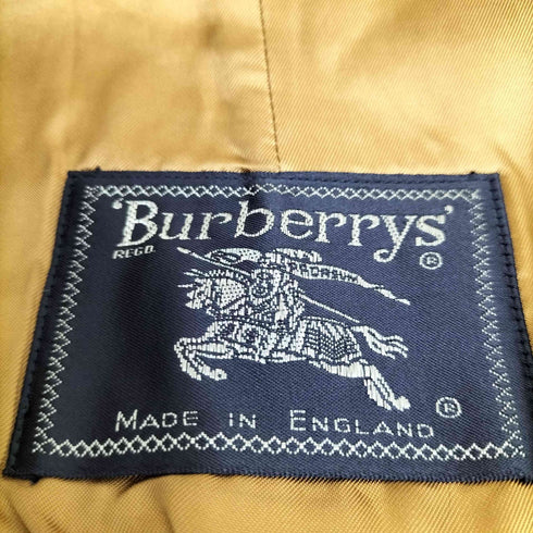 バーバリーズ BURBERRYS 英国製 ノバチェックライナー付き 裏地ノバチェック 比翼ステンカラーコート メンズ