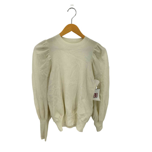 デミルクスビームス Demi-Luxe BEAMS パフスリーブ クルーネックニット レディース