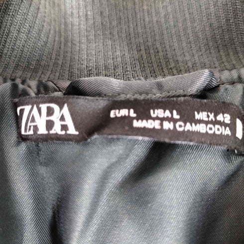 ザラ ZARA ダブルジップ ボンバージャケット メンズ JPN:L