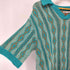 ザラ ZARA クロシェ編み ポロシャツ メンズ import:L