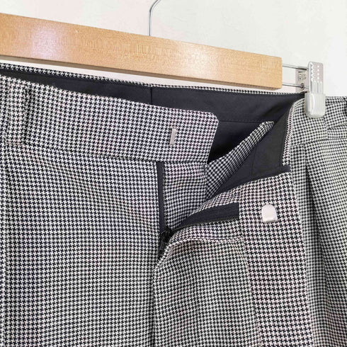 ユニバーサルランゲージ UNIVERSAL LANGUAGE 千鳥格子柄ウール2タックスラックスパンツ メンズ JPN:L