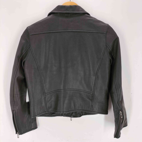 DOMENICO+SAVIO GOAT LEATHER RIDERS ゴートスキン レザーダブルライダースジャケット レディース 36