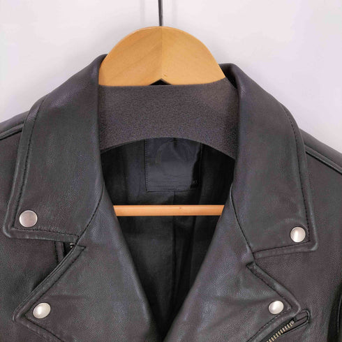 DOMENICO+SAVIO GOAT LEATHER RIDERS ゴートスキン レザーダブルライダースジャケット レディース 36