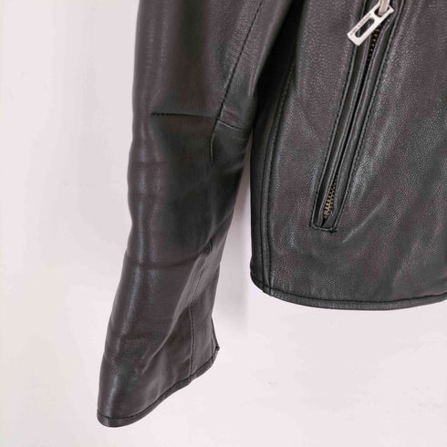 DOMENICO+SAVIO GOAT LEATHER RIDERS ゴートスキン レザーダブルライダースジャケット レディース 36