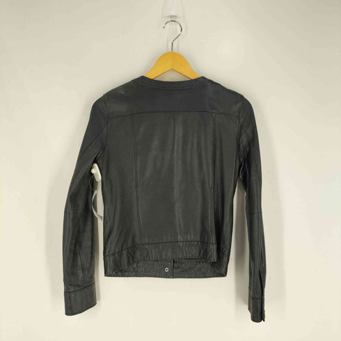 マイケルマイケルコース Michael Michael Kors ノーカラー シープレザージャケット レディース US:4