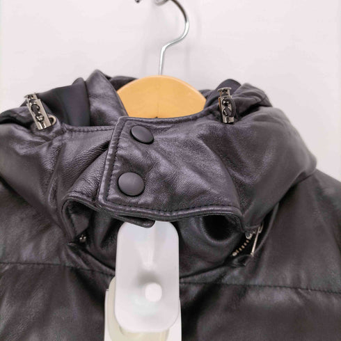 ウィンドアーマー Wind Armor ラムレザー ジップデザイン ダウンジャケット メンズ M