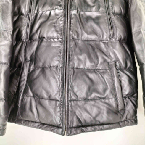 ウィンドアーマー Wind Armor ラムレザー ジップデザイン ダウンジャケット メンズ M