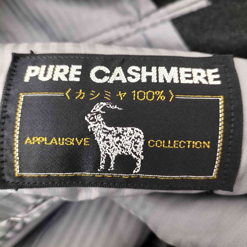 カシミヤ100% ダブルブレスト テーラードジャケット メンズ LL