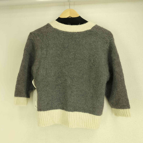 ザラ ZARA コントラストトリムニットカーディガン レディース import:M