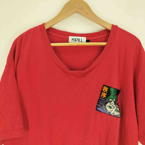 キディル KIDILL 18AW 秩序刺繍 オーバーサイズ Tシャツ メンズ