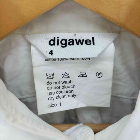 ディガウェル DIGAWEL ニット 異素材切替 L/S シャツ メンズ JPN:1