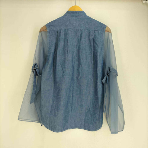 ハイク HYKE WETHER MILTARY SHIRT WITH SHEER SLEEVES レディース JPN:1