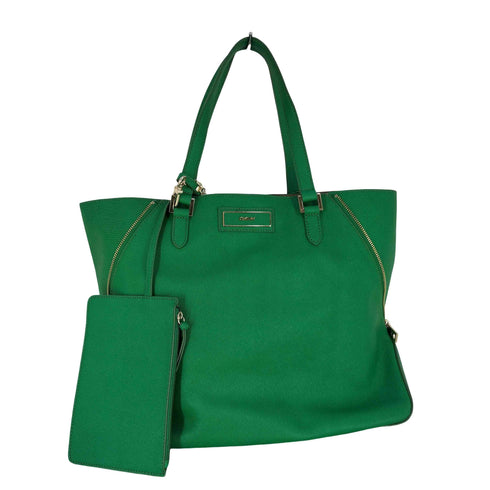 ダナキャランニューヨーク DKNY 2WAY ロゴチャーム レザートートバッグ レディース