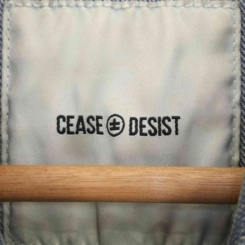 CEASE DESIST サイドジップライン デニム トラッカージャケット メンズ import:M