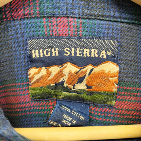 ハイシェラ HIGH SIERRA 90-00s チェック柄 ロングスリーブ ネルシャツ メンズ XL