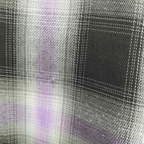 クティール kutir ダイス刺繍オンブレチェックビック長袖シャツ メンズ JPN:M