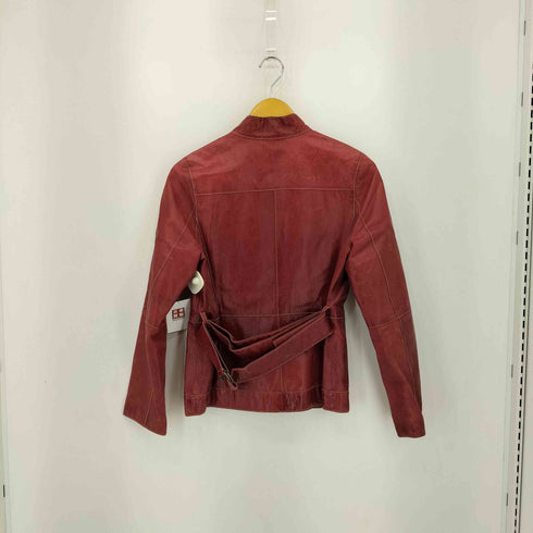 ヴィヴィアンタム VIVIENNE TAM Lamb スタンドカラー ベルテッド ラムレザー ロングジャケット Y2K レディース 1
