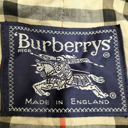 バーバリーズ BURBERRYS イングランド製 玉虫 ステンカラーコート メンズ