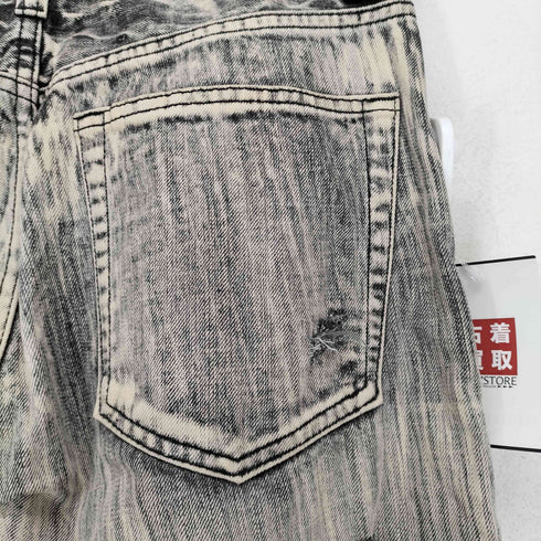 ダメージ加工 ウォッシュデニムパンツ Y2K メンズ 73