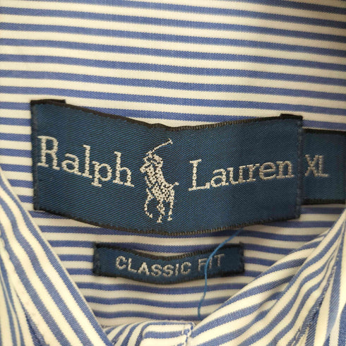 ラルフローレン RALPH LAUREN CALSSIC FIT ポニー刺繍 ボタンダウン L/S シャツ メンズ import:XL