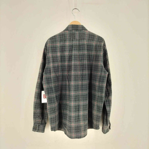 デウス DEUS L/S コットンフロントポケットロゴ刺繍チェックシャツ メンズ import:M