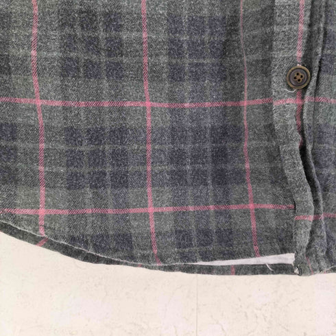 デウス DEUS L/S コットンフロントポケットロゴ刺繍チェックシャツ メンズ import:M