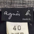 アニエスベー agnes b. 千鳥格子 ウール ストレートパンツ メンズ FR:40-44