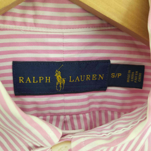 ラルフローレン RALPH LAUREN ポニー刺繍 ストライプ ボタンダウン L/S シャツ メンズ import:S