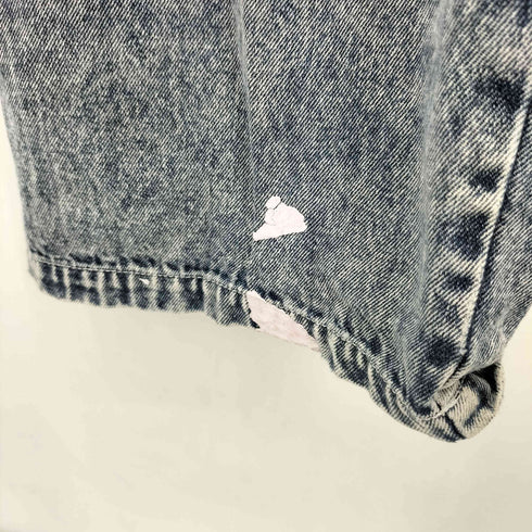 ペイント加工 ウォッシュ デニムパンツ メンズ XL