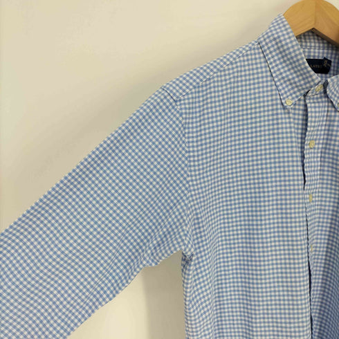 ラルフローレン RALPH LAUREN ギンガムチェック ボタンダウン L/S シャツ メンズ import:XS