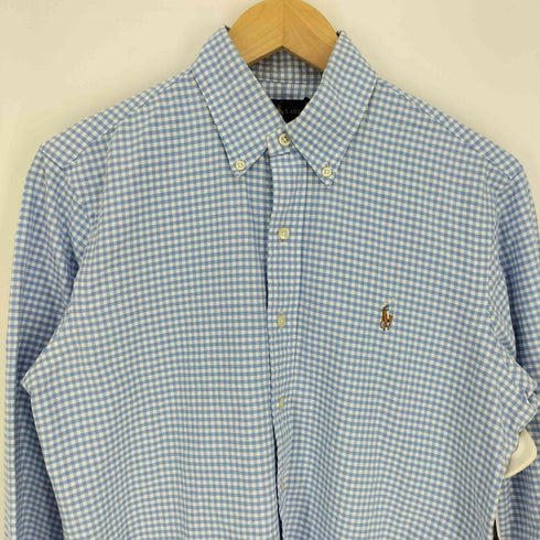 ラルフローレン RALPH LAUREN ギンガムチェック ボタンダウン L/S シャツ メンズ import:XS