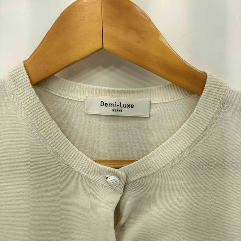 デミルクスビームス Demi-Luxe BEAMS クルーネック シルク カーディガン レディース JPN:36