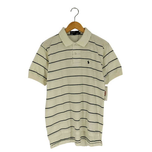ポロバイラルフローレン Polo by RALPH LAUREN スモールポニー刺繍 ボーダーポロシャツ メンズ import:L