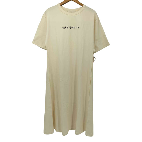 トゥービーバイアニエスベー To b. by agnes b. ロゴ刺繍 クルーネック Tシャツ ワンピース レディース TU