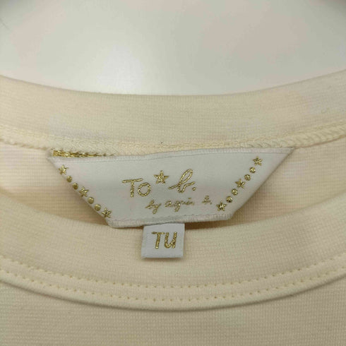 トゥービーバイアニエスベー To b. by agnes b. ロゴ刺繍 クルーネック Tシャツ ワンピース レディース TU