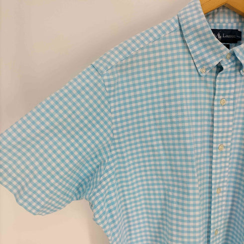 ラルフローレン RALPH LAUREN CLASSIC FIT ポニー刺繍 ギンガムチェック ボタンダウン S/S シャツ メンズ import:L