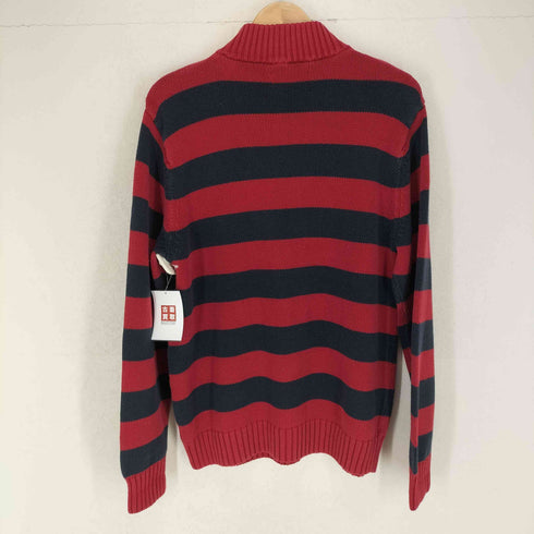 チャップス CHAPS ボーダー柄ハーフジップニット メンズ M