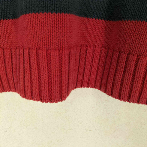 チャップス CHAPS ボーダー柄ハーフジップニット メンズ M