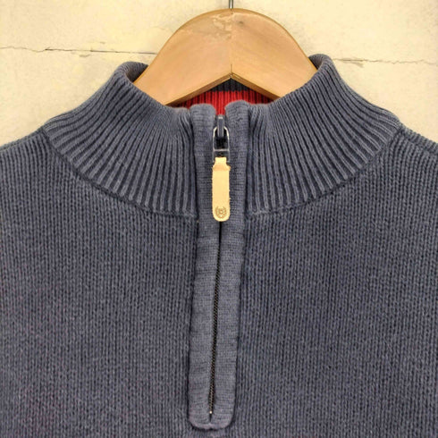 チャップス CHAPS ボーダー柄ハーフジップニット メンズ M
