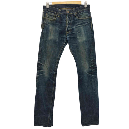 THE STRIKE GOLD コットン ボタンフライ ストレートデニムパンツ メンズ 30